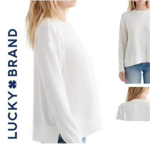 Lucky Brand Tops - Lucky Brand Womens Long Sleeves Cozy Crewneck Sweatshirt Large and Small Avail